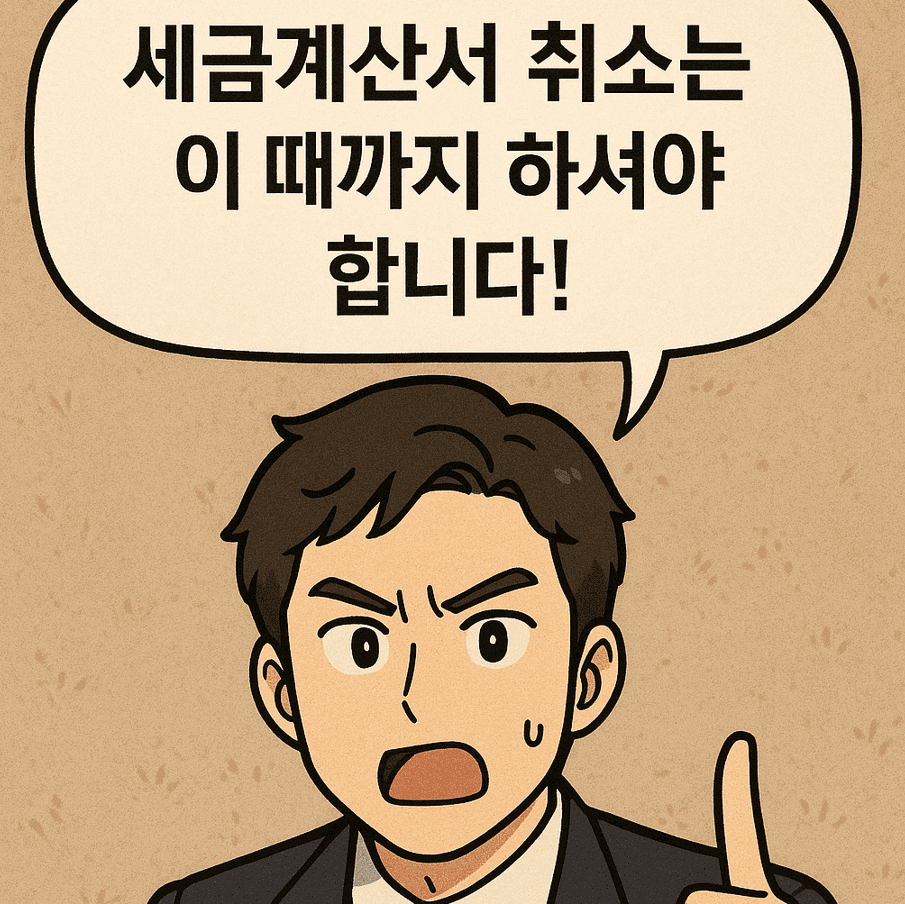 세금계산서 취소 기간