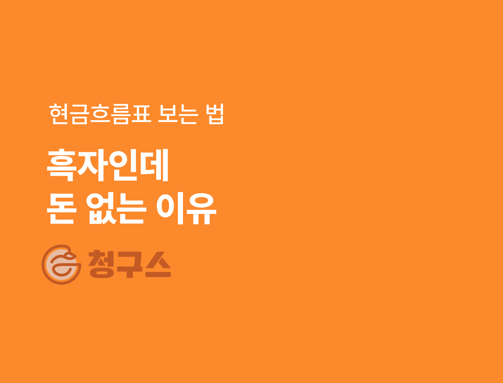 현금흐름표 보는 법