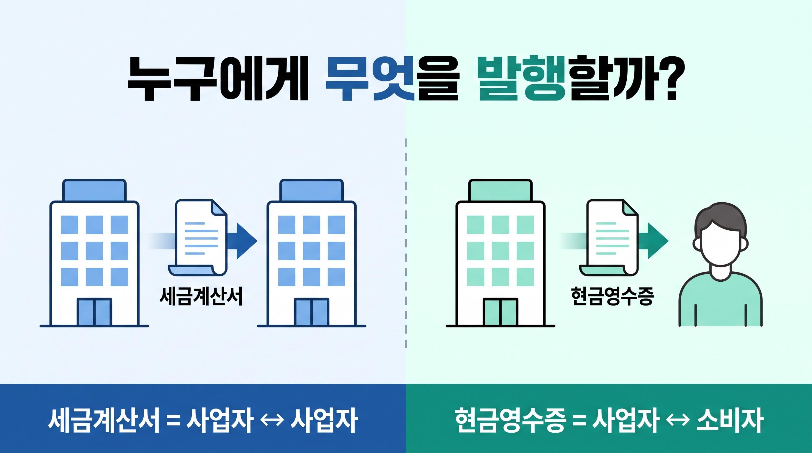 세금계산서·현금영수증, 무엇이고 왜 발행해야 하나요?
