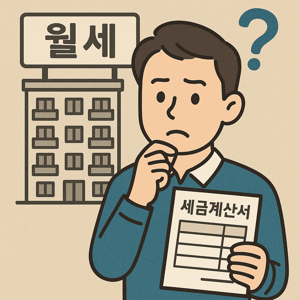 월세 세금계산서
