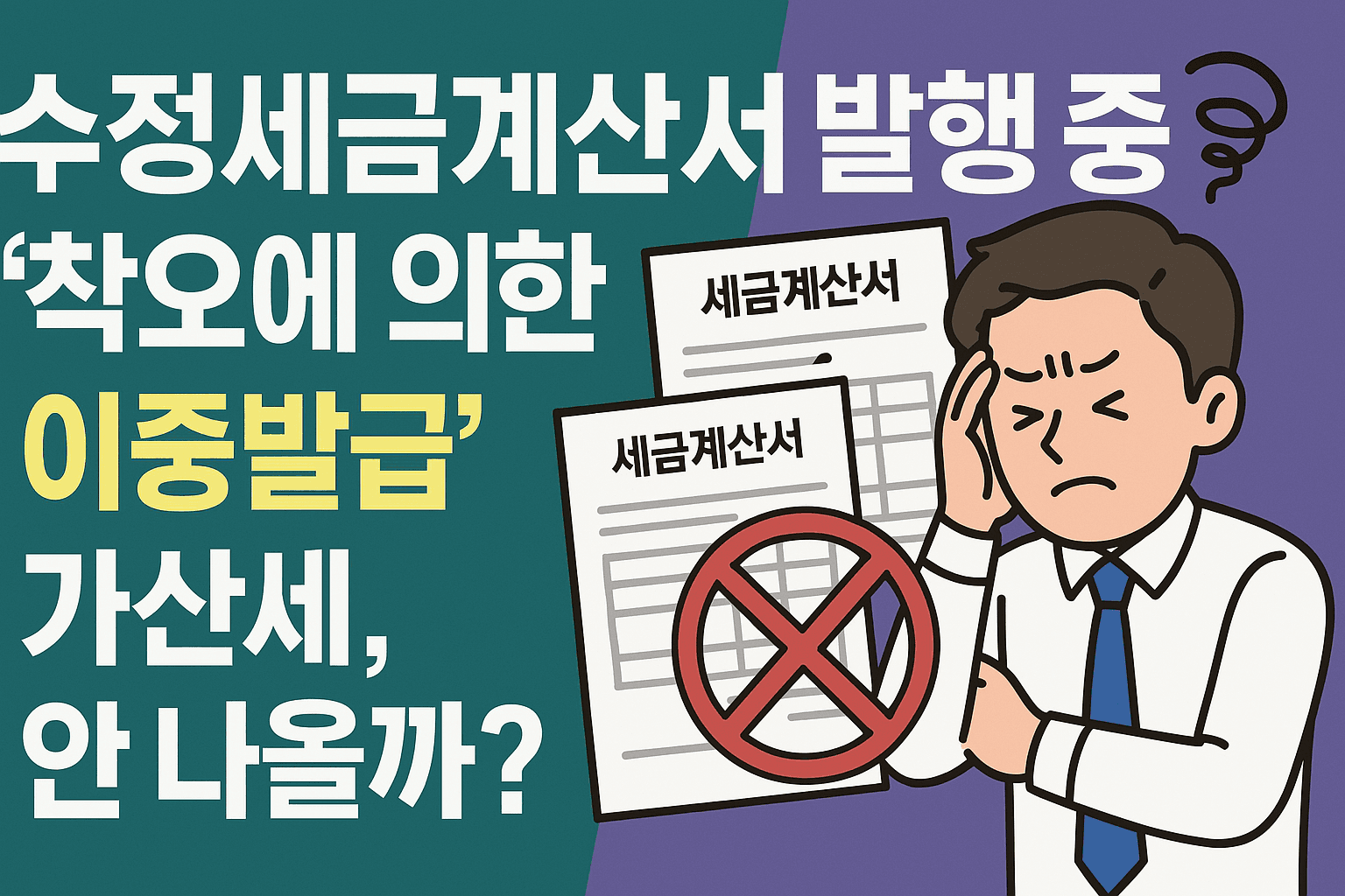 착오에 의한 이중발급 가산세