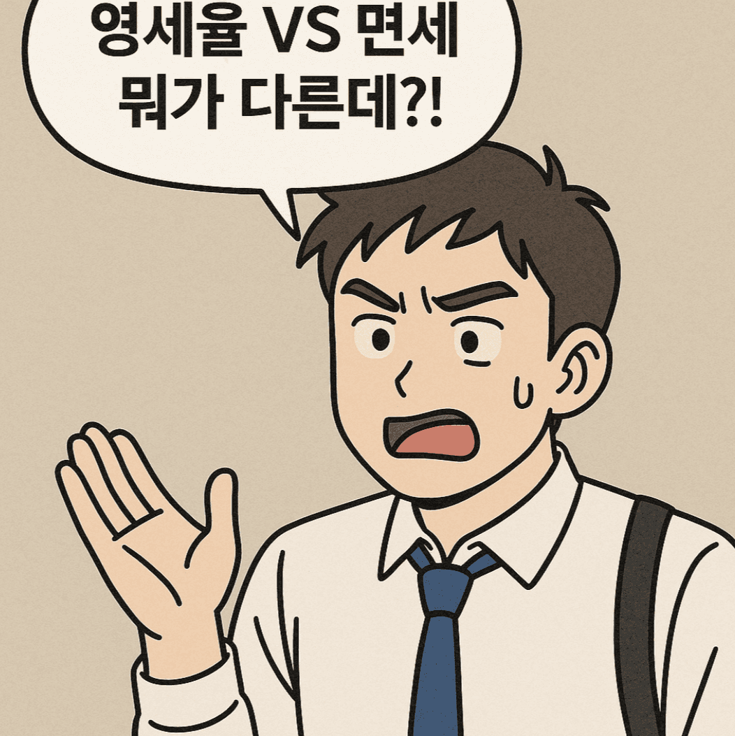 영세랑 면세 뭐가 달라?!