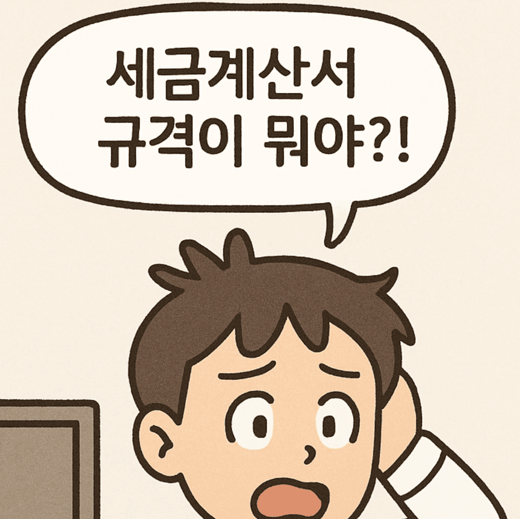 세금계산서 규격