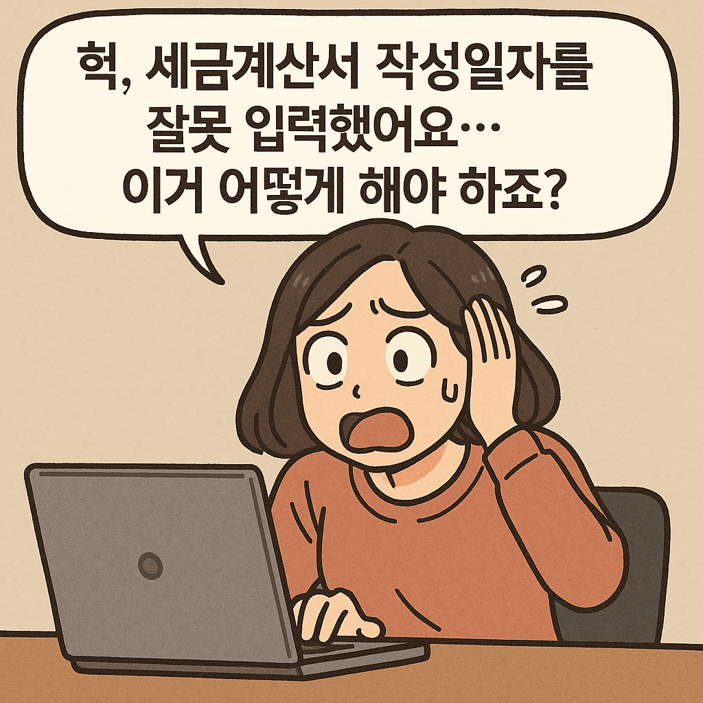 기재사항 착오정정 발생