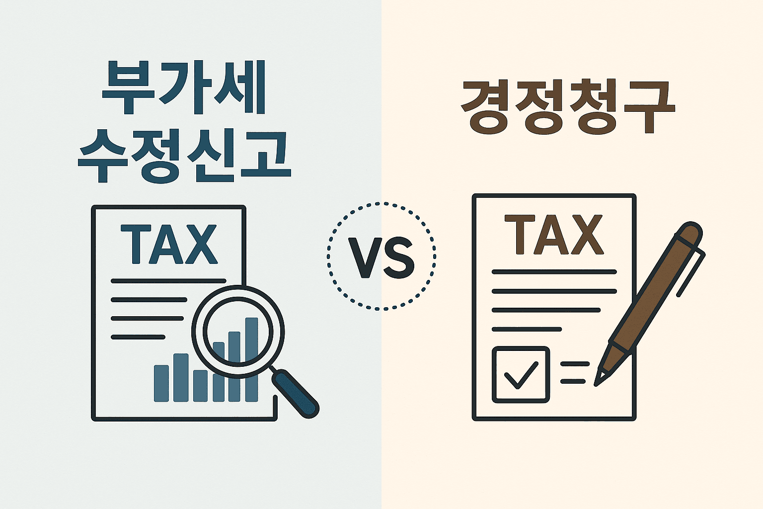 부가세 수정신고 vs 경정청구